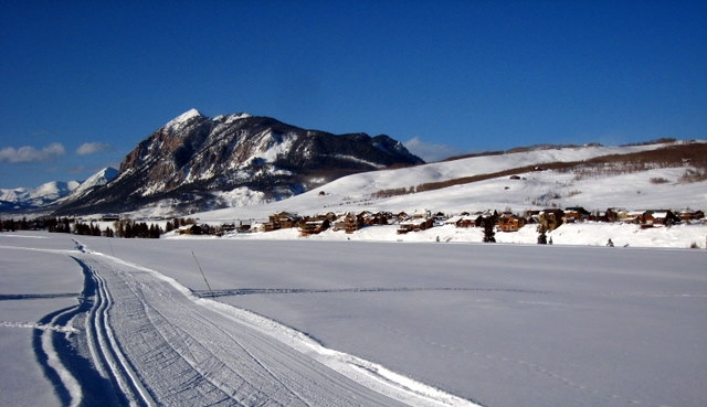 nordic trail on CB Land Trust and Ingham properties outside CB South