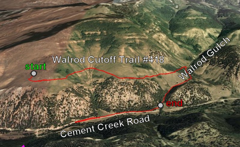 Walrod Cutoff Trail #418